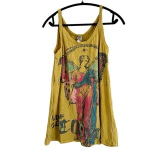 MAGNOLIA PEARL Child of The Cosmos Lana Tank High Visibility Yellow NWT